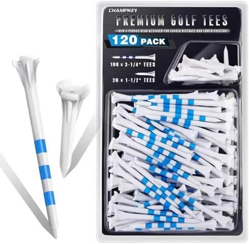 Premium 3-Prong Plastic Golf Tees 3-1/4"