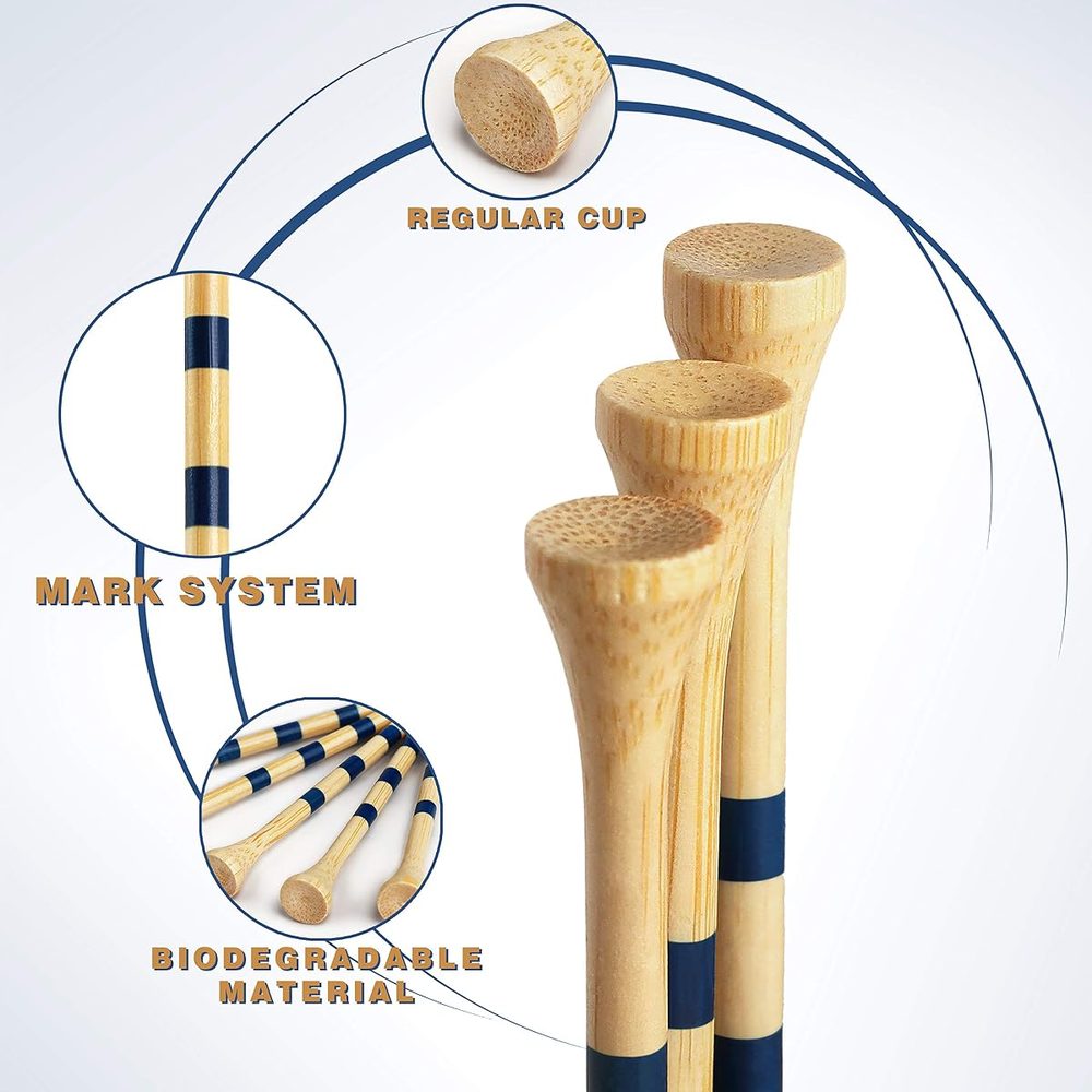 Premium Bamboo Golf Tees 170 Pack view 4