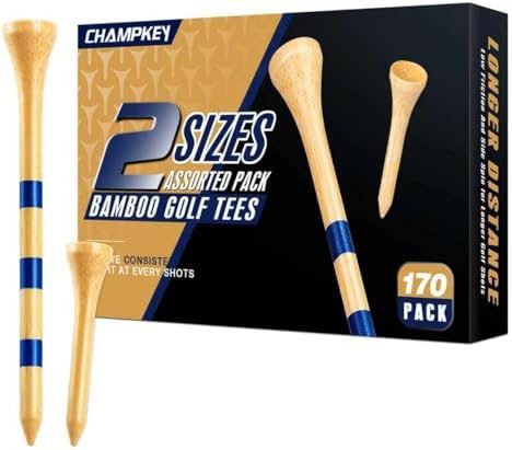 Premium Bamboo Golf Tees 170 Pack