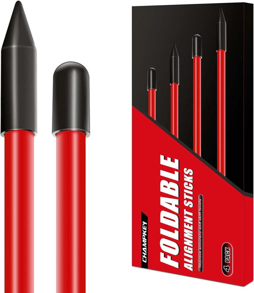 Foldable 40" Golf Alignment Sticks 4 Pack view 2