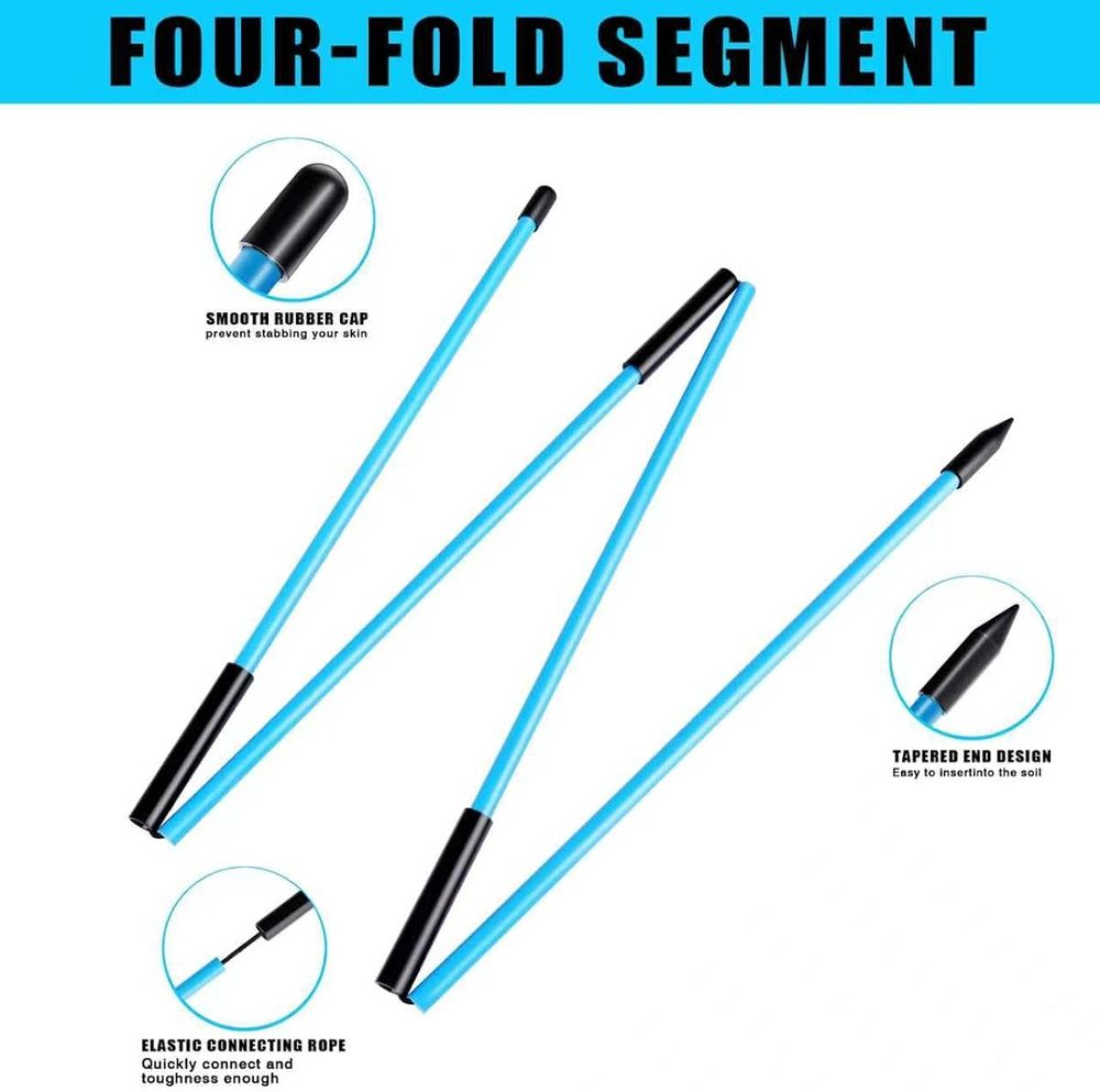 Foldable 40" Golf Alignment Sticks 4 Pack view 3