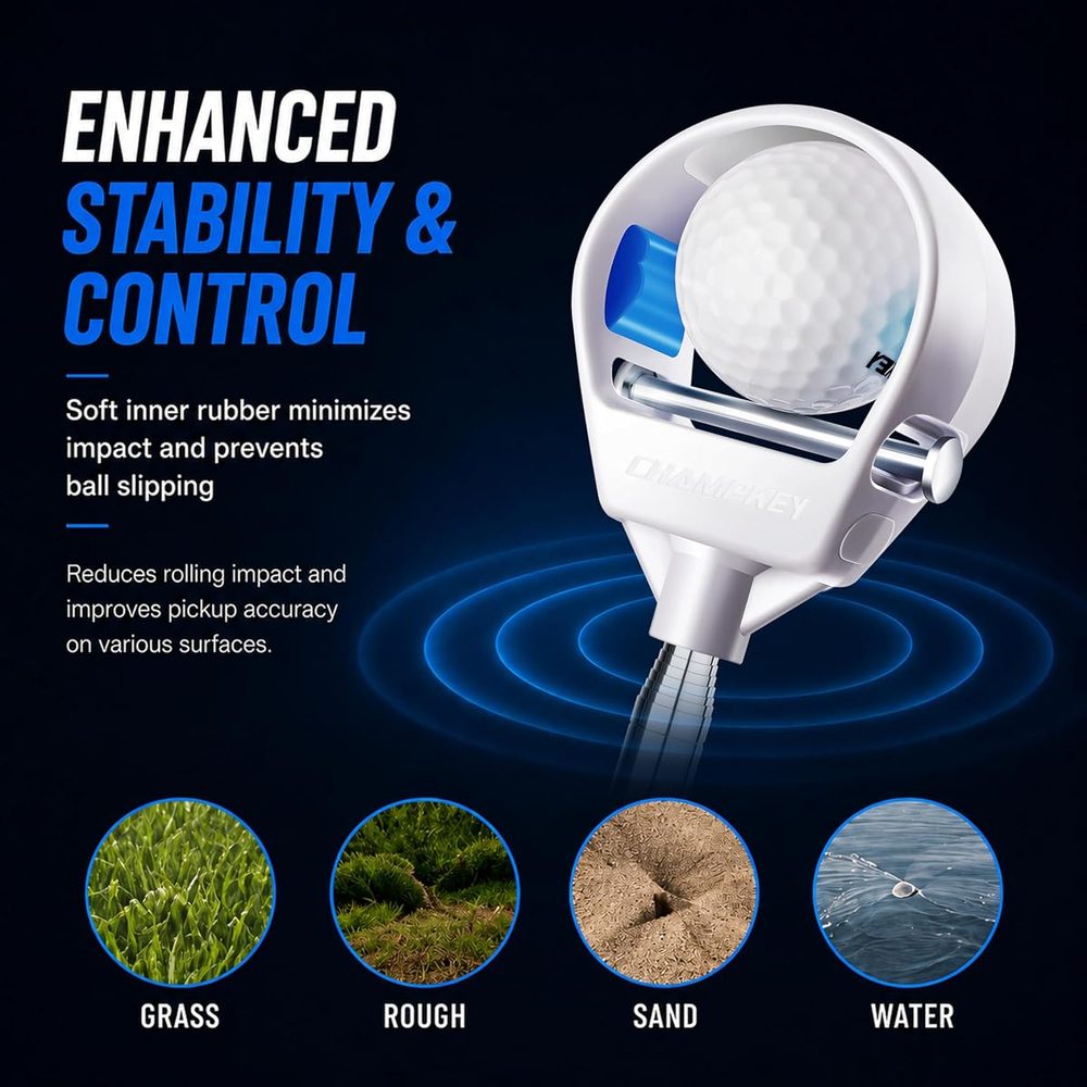 Performance Golf Ball Retriever with Auto-Locking Head view 4