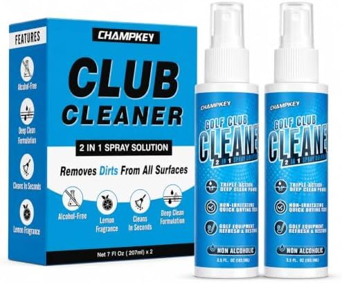 Golf Club Cleaner Spray Solution 2 Pack