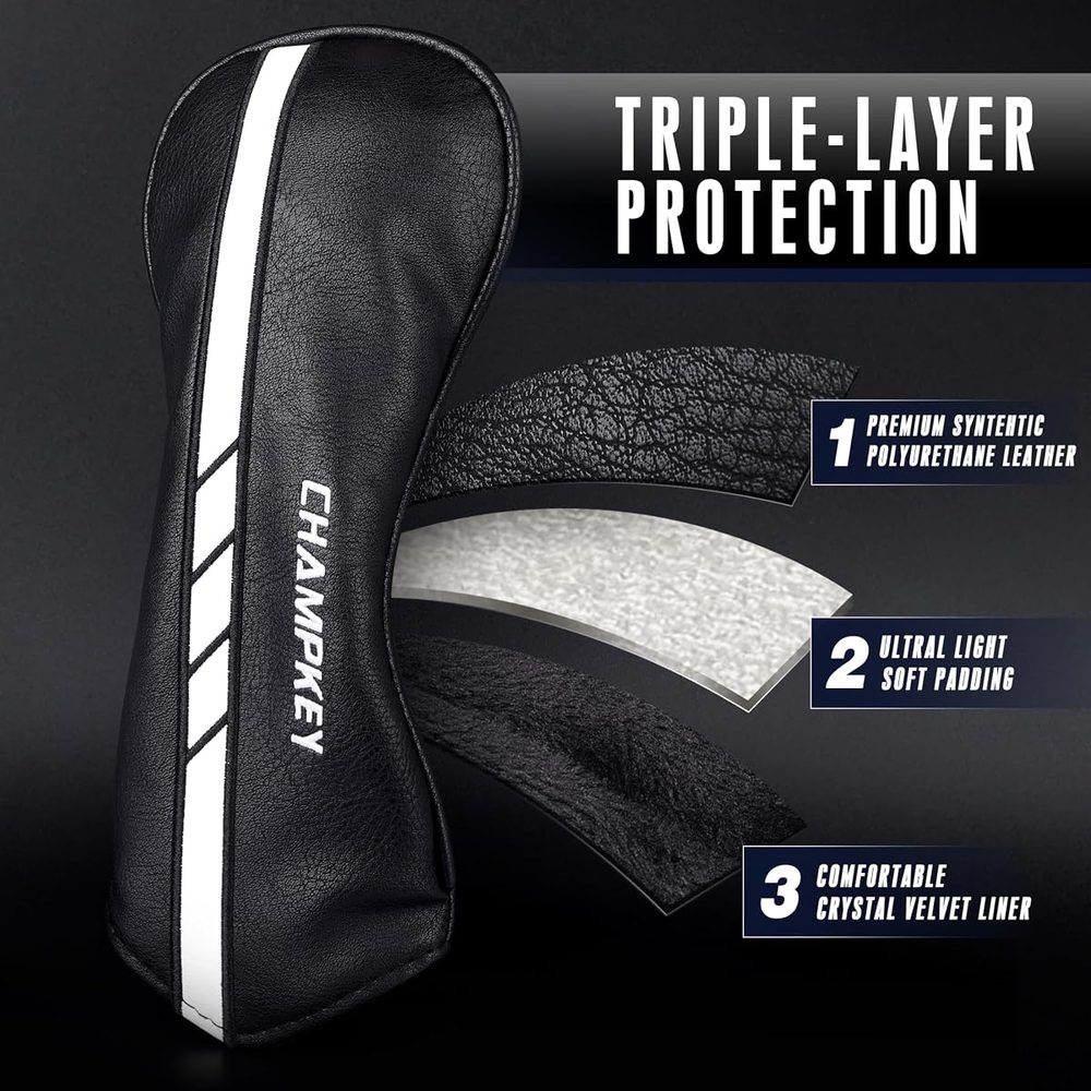 Premium Golf Head Covers for Driver and Woods view 3