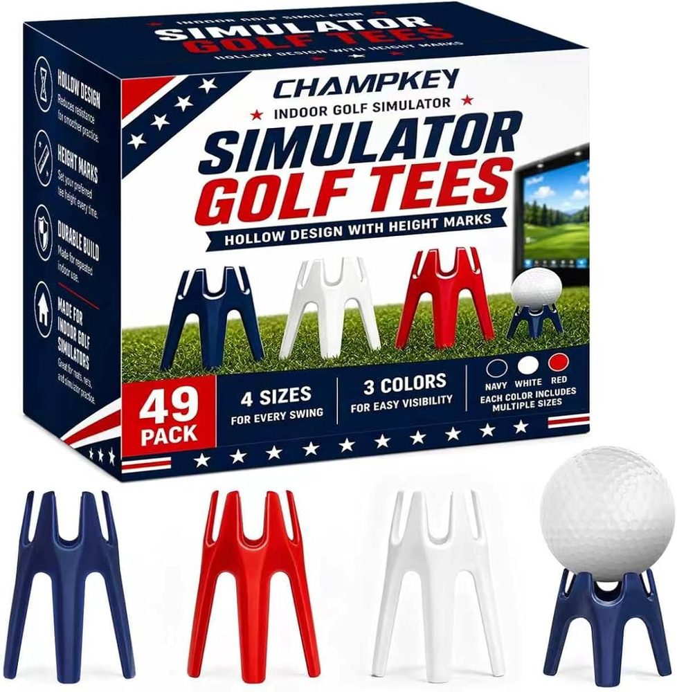 Golf Simulator Tees 49 Pack, 4 Heights view 2