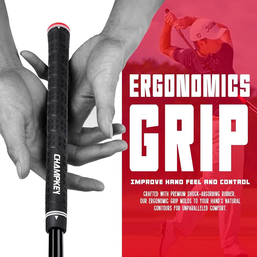 Professional Golf Swing Trainer with Custom Grip Size and 2 Alignment Sticks view 3