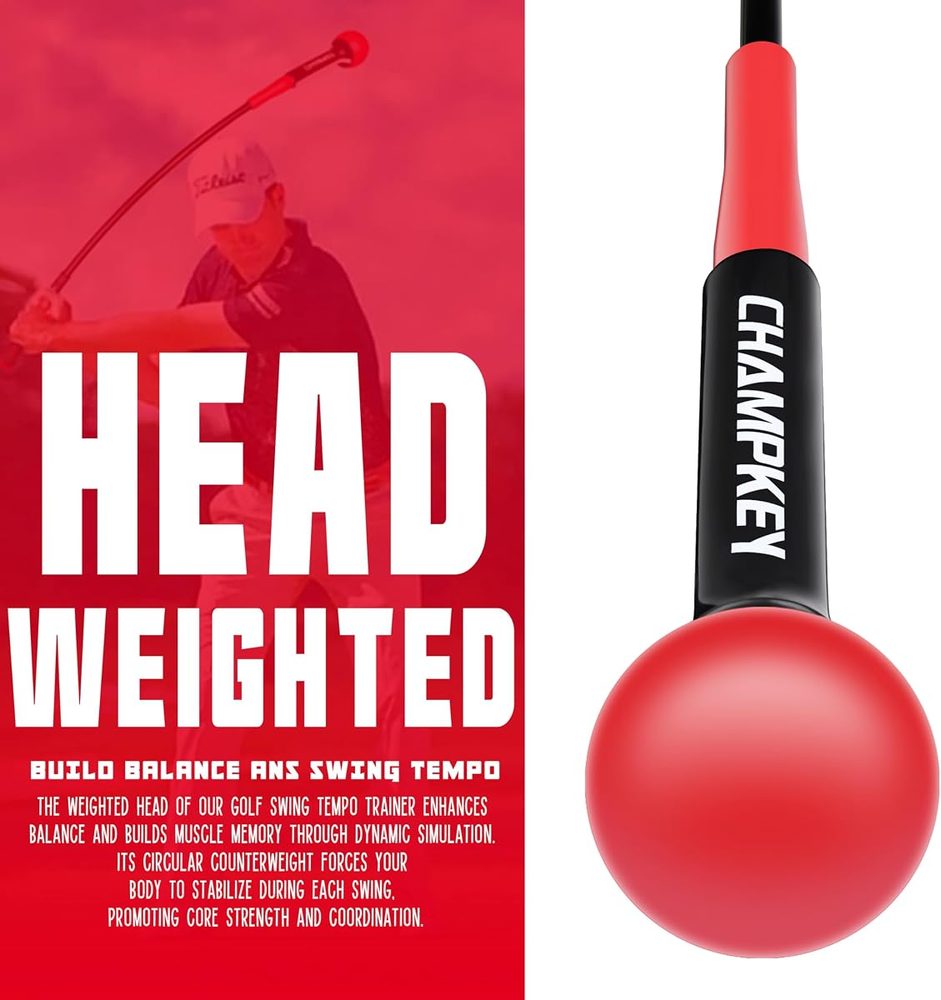 Professional Golf Swing Trainer with Custom Grip Size and 2 Alignment Sticks view 4