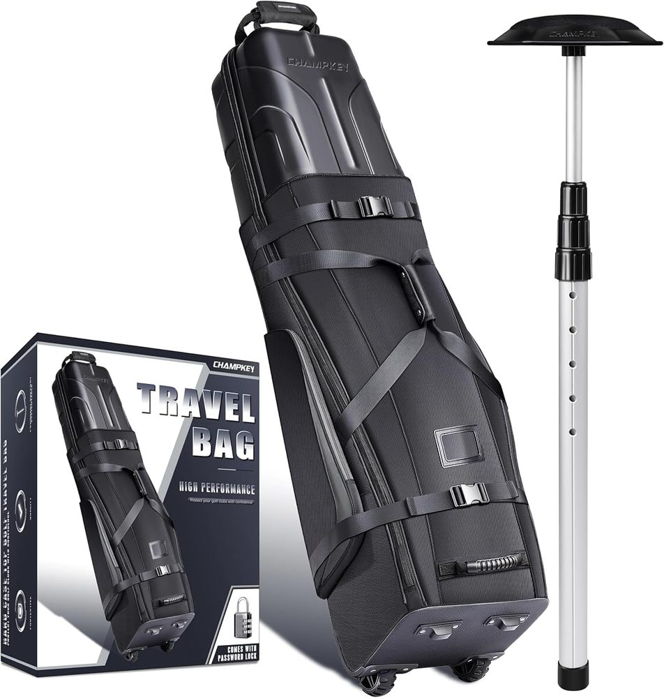 Professional Hard Case Golf Travel Bag with Password Lock view 2