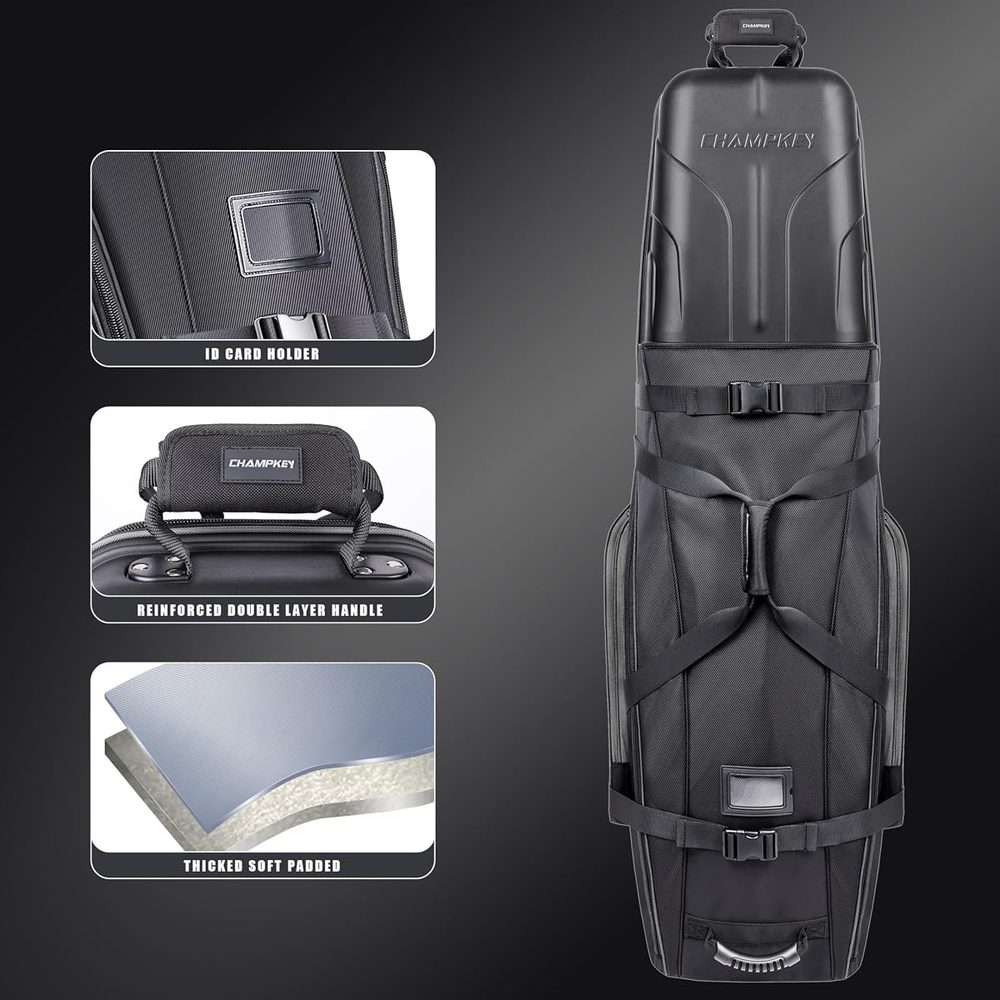 Professional Hard Case Golf Travel Bag with Password Lock view 3