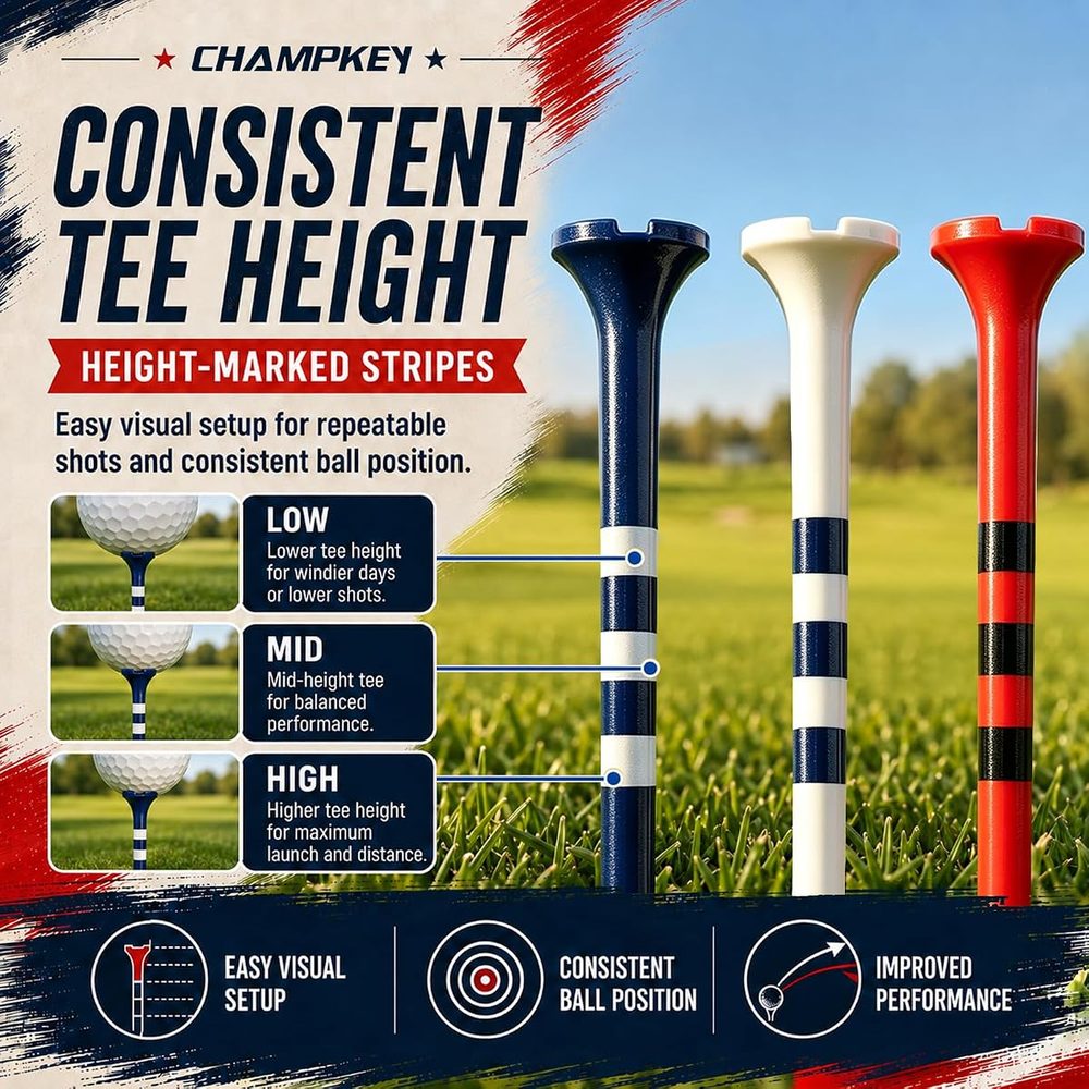 Large Cup Golf Tees 110 Pack, Mixed Sizes view 5