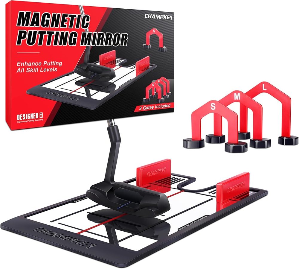 Magnetic Putting Mirror with Golf Gates