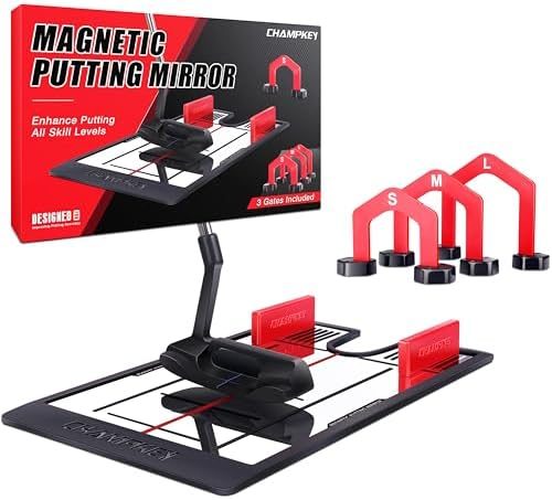 Magnetic Putting Mirror with Golf Gates
