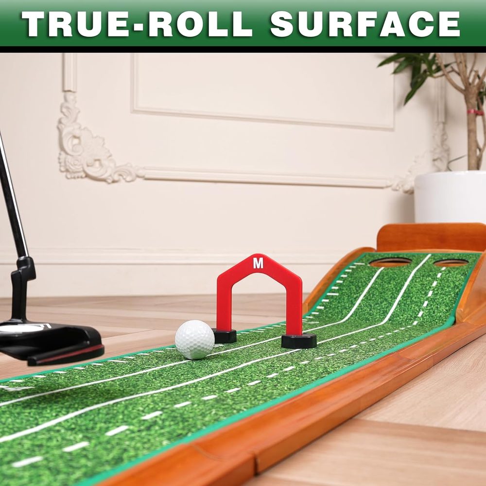 Premium Indoor Putting Green with 3 Gates (2 Holes) view 5