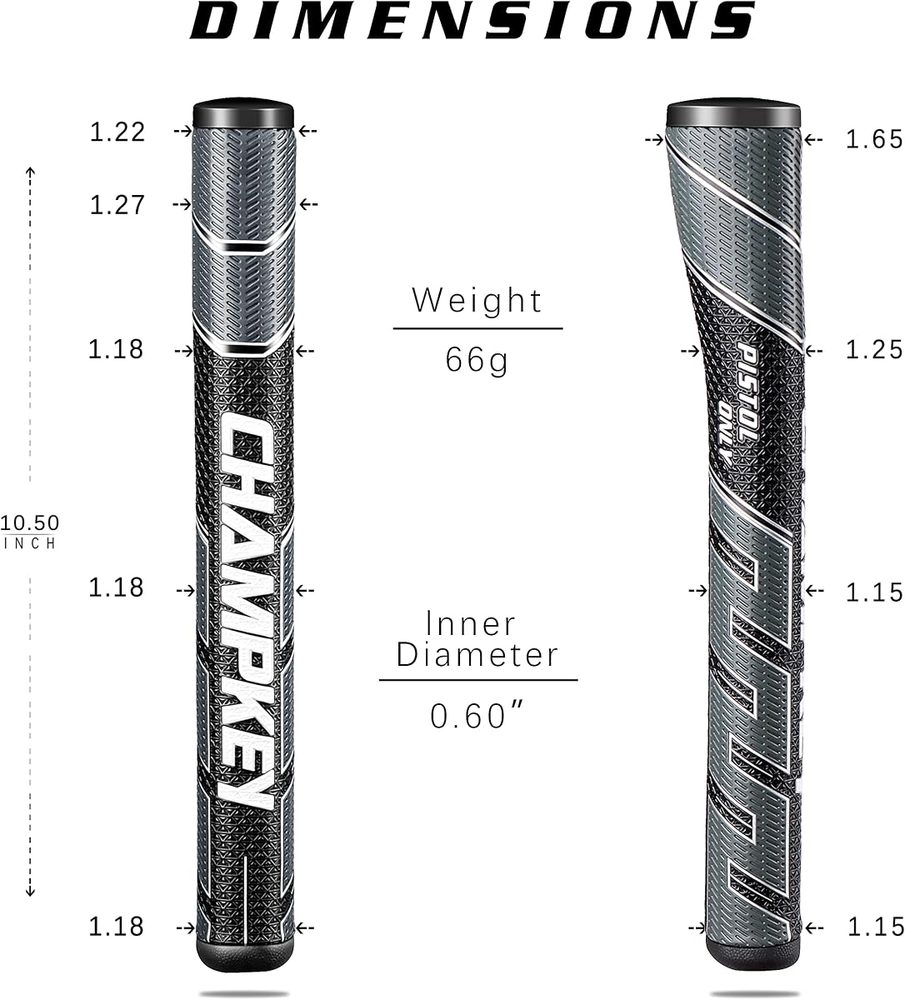 Premium Pistol Golf Putter Grip view 5