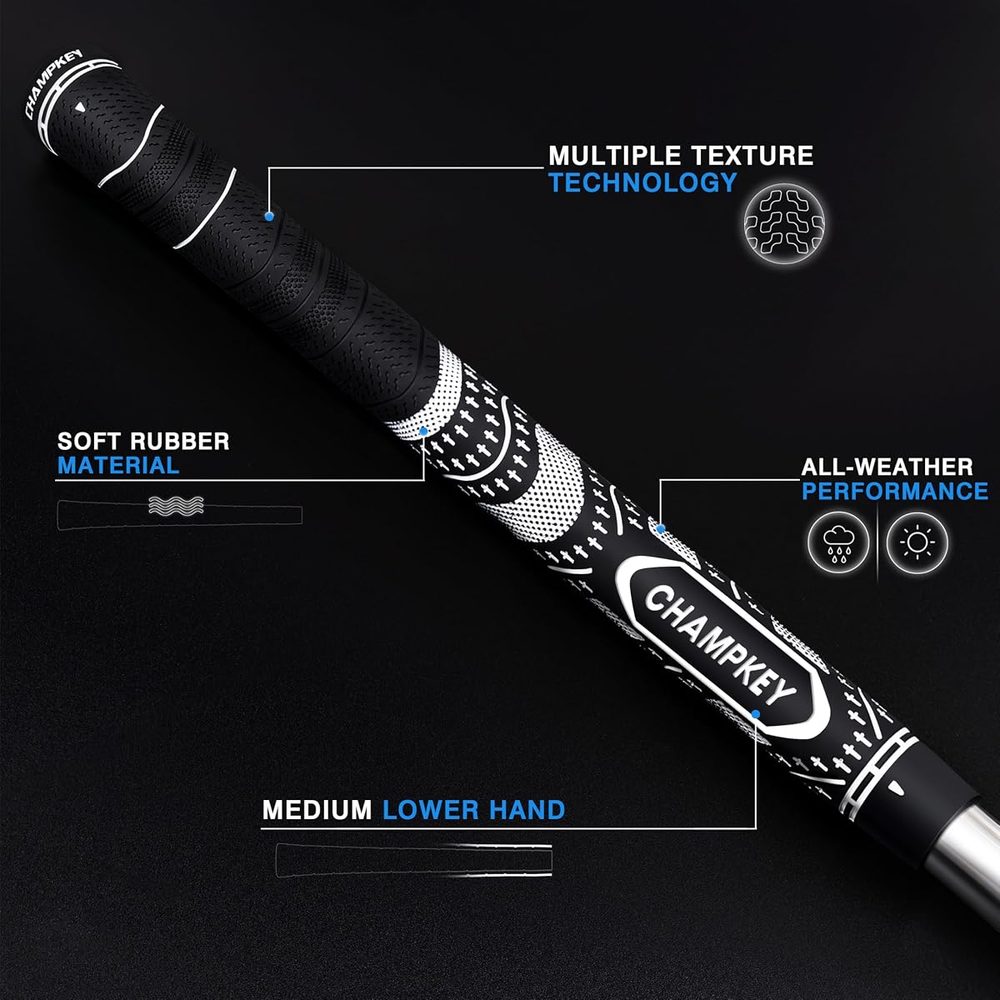 Soft Rubber Golf Grips 13 Pack with Putter Grip and Full Repair Kit view 3