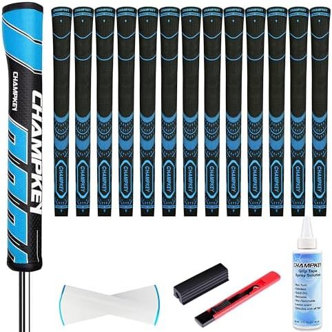 Soft Rubber Golf Grips 13 Pack with Putter Grip and Full Repair Kit