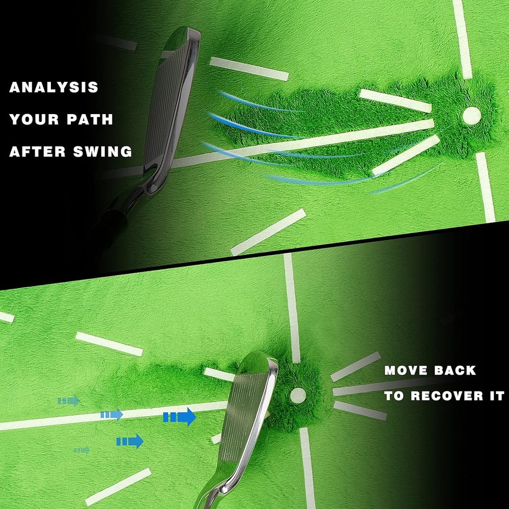 Heavy-Duty Swing Path Feedback Golf Impact Mat view 4