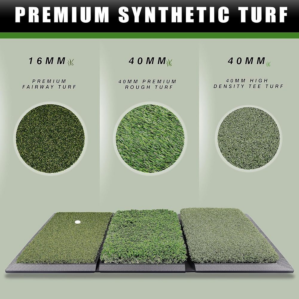 Professional Tri-Turf Golf Hitting Mat view 5